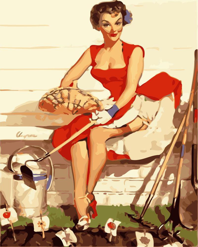 Pin-up and gardening – Figured'Art