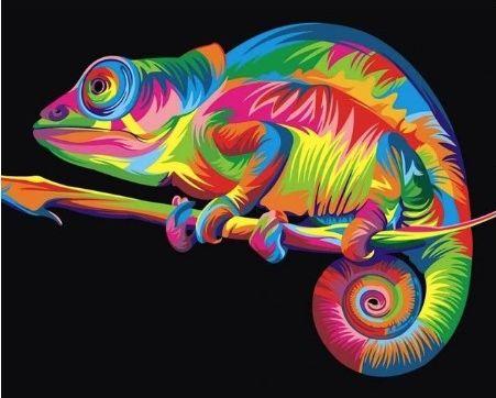 Paint by Numbers - Chameleon Pop Art – Figured'Art