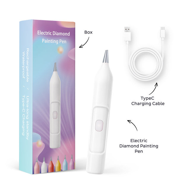 Electric Diamond Painting Pen – Rechargeable with Vacuum Suction