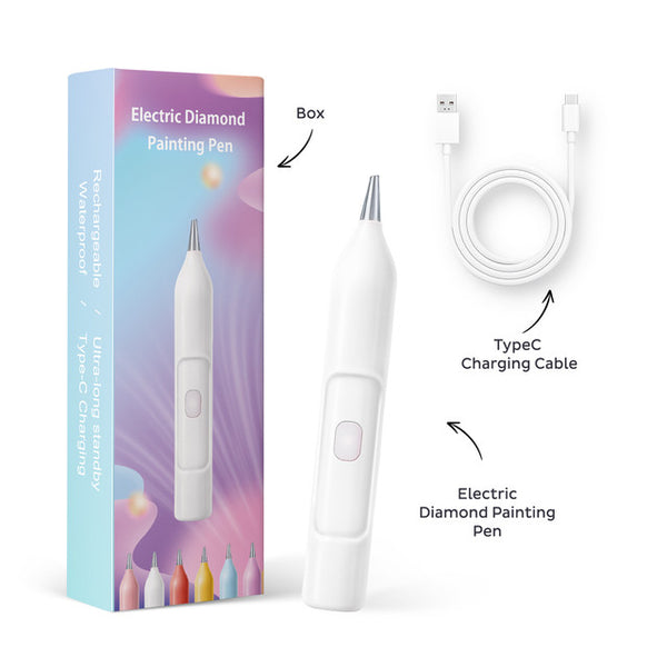 Electric Diamond Painting Pen – Rechargeable with Vacuum Suction