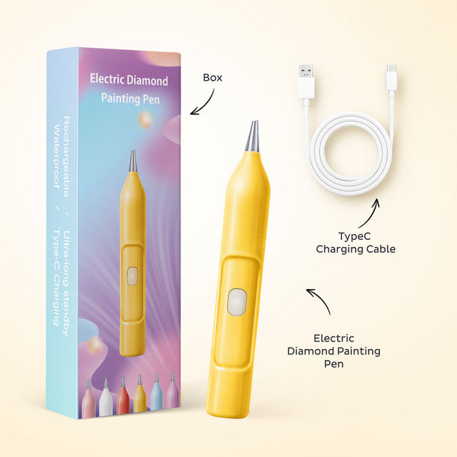 Electric Diamond Painting Pen – Rechargeable with Vacuum Suction