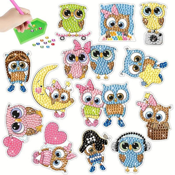 5D Diamond Painting 13 Sticker Owls