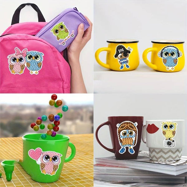 5D Diamond Painting 13 Sticker Owls
