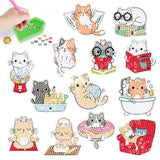 5D Diamond Painting 13 Sticker Cats