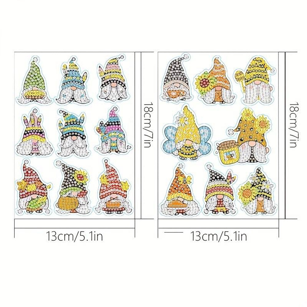 5D Diamond Painting 17 Sticker Gnome