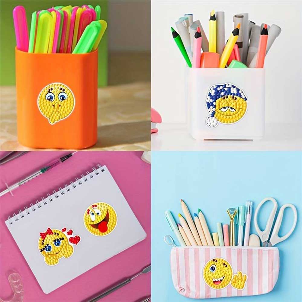 5D Diamond Painting 24 Emoji Sticker Sheets
