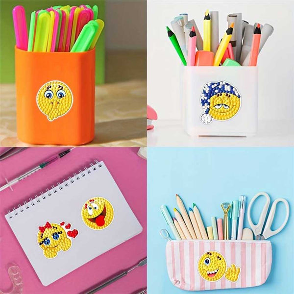 5D Diamond Painting 24 Emoji Sticker Sheets