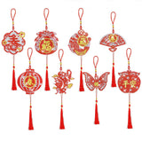 5D Diamond Painting Pendant Chinese New Year 8 Pieces