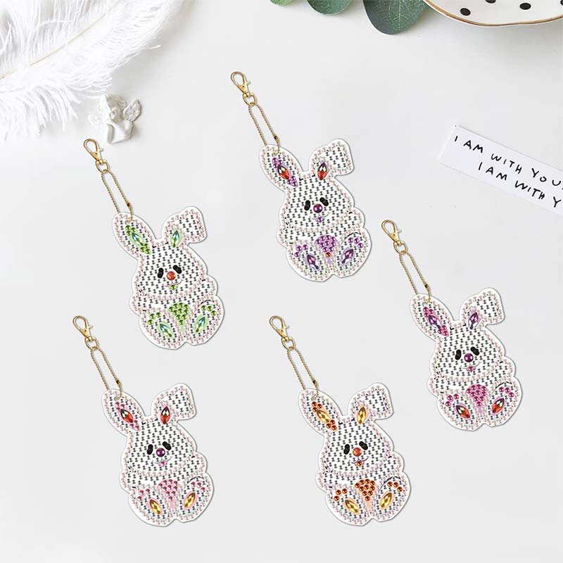 5D Diamond Painting Pendant Rabbits