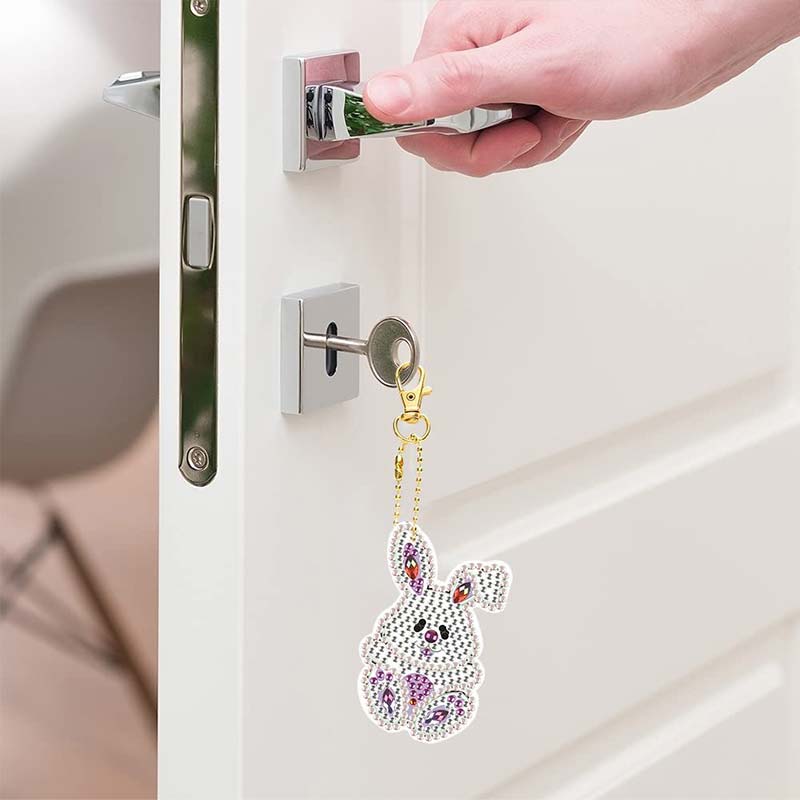 5D Diamond Painting Pendant Rabbits