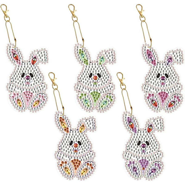 5D Diamond Painting Pendant Rabbits