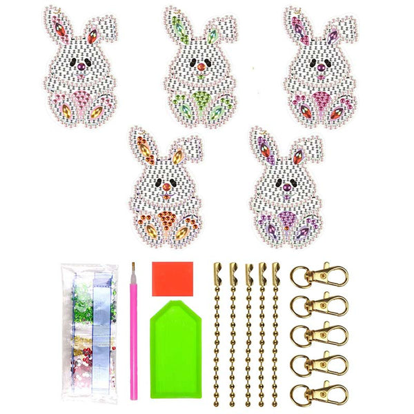 5D Diamond Painting Pendant Rabbits