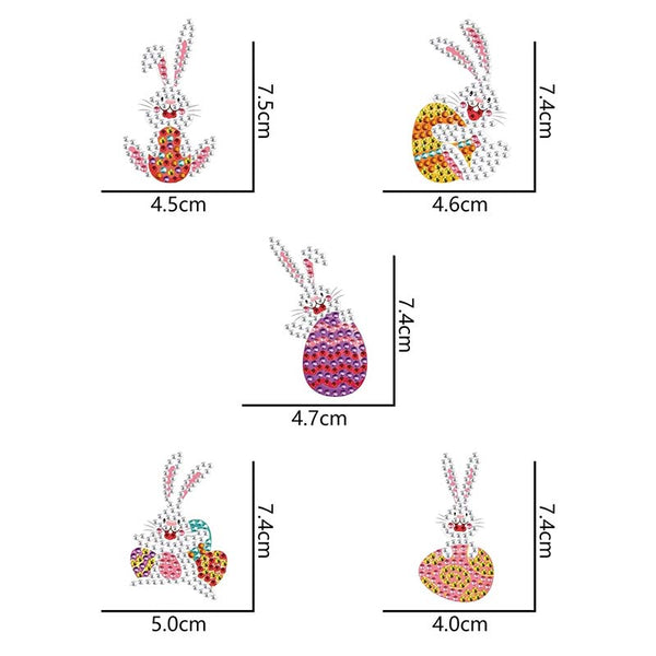 5D Diamond Painting Easter Bunny Set of 3