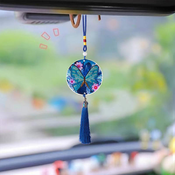 5D Diamond Painting Car Pendant Butterfly