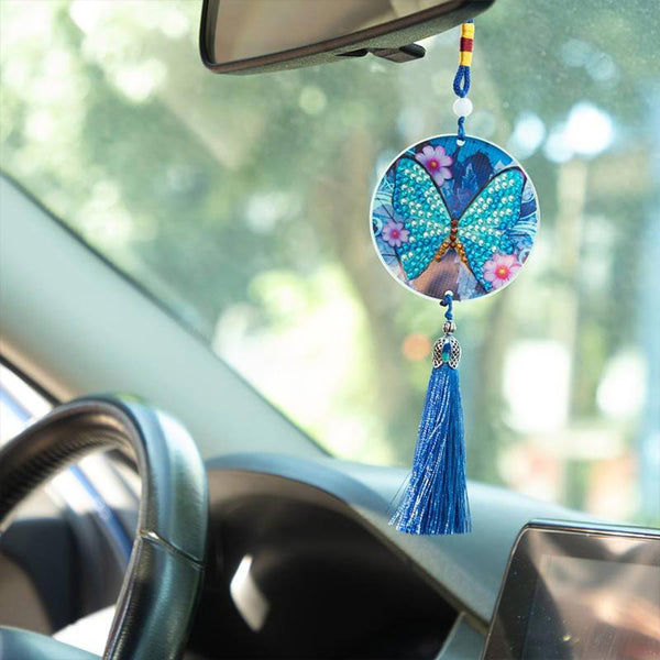 5D Diamond Painting Car Pendant Butterfly