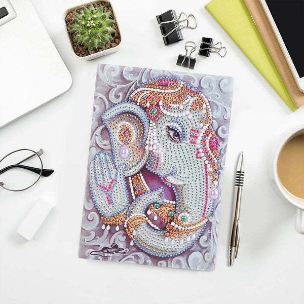 5D Diamond Painting Notebook Elephant God Ganesha