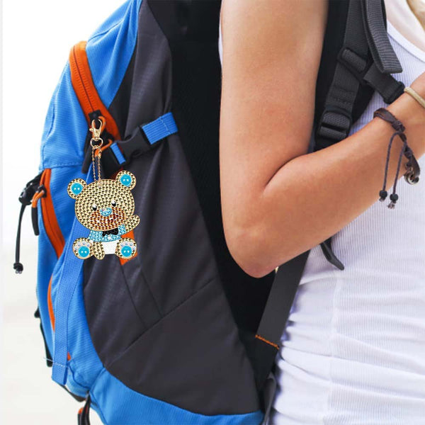 5D Diamond Painting Keychain with Bears 5 Pieces