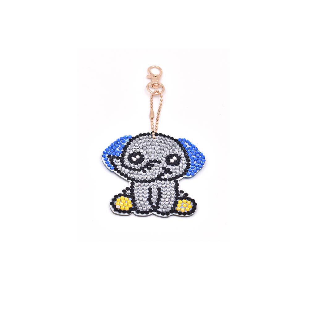 5D Diamond Painting Keychain Elephants 4 Pieces