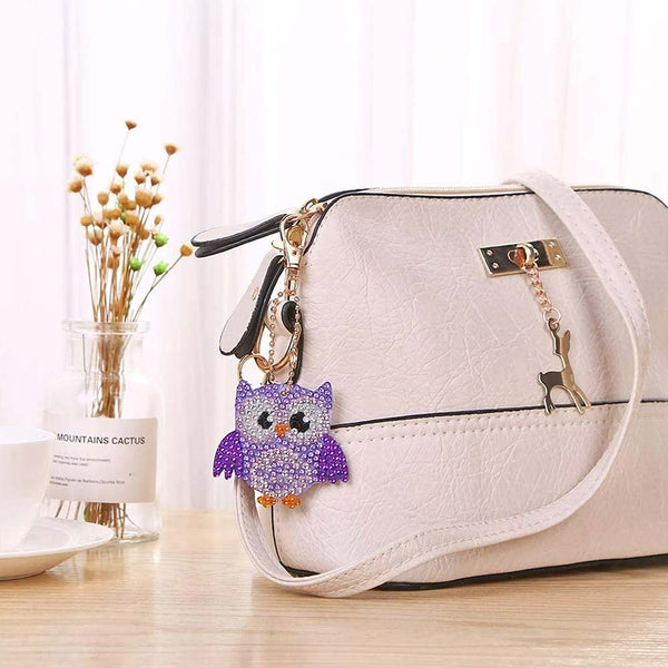 5D Diamond Painting Keychain - Owls 5 Pieces