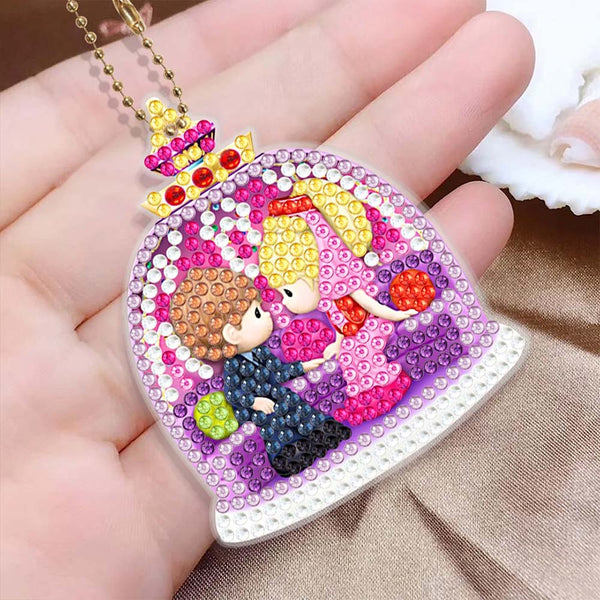 5D Diamond Painting Keychain Love 6 Pieces