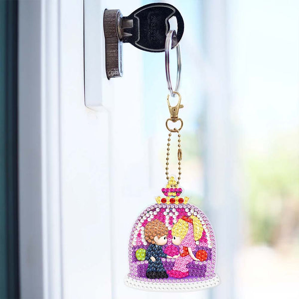 5D Diamond Painting Keychain Love 6 Pieces