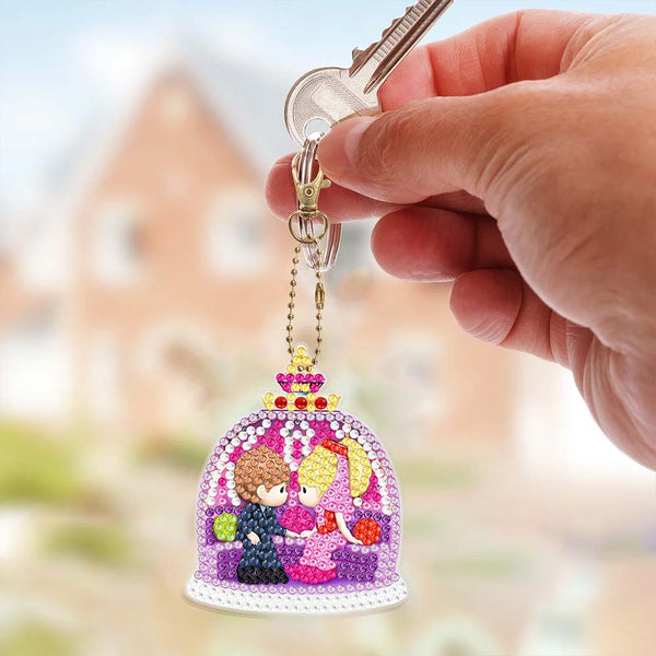 5D Diamond Painting Keychain Love 6 Pieces