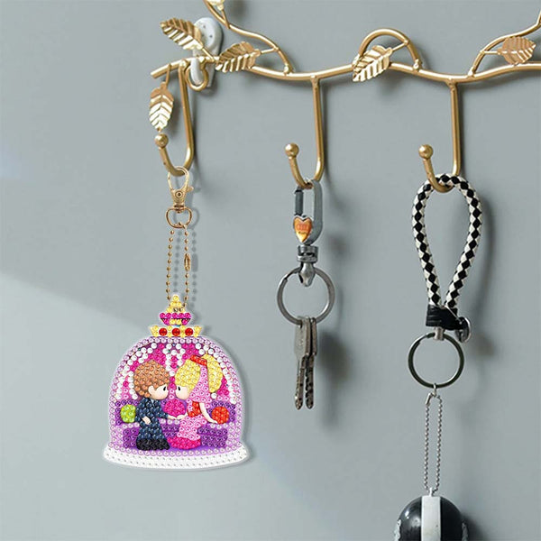 5D Diamond Painting Keychain Love 6 Pieces
