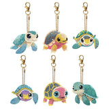 5D Diamond Painting Turtle Pendant 6 Pieces