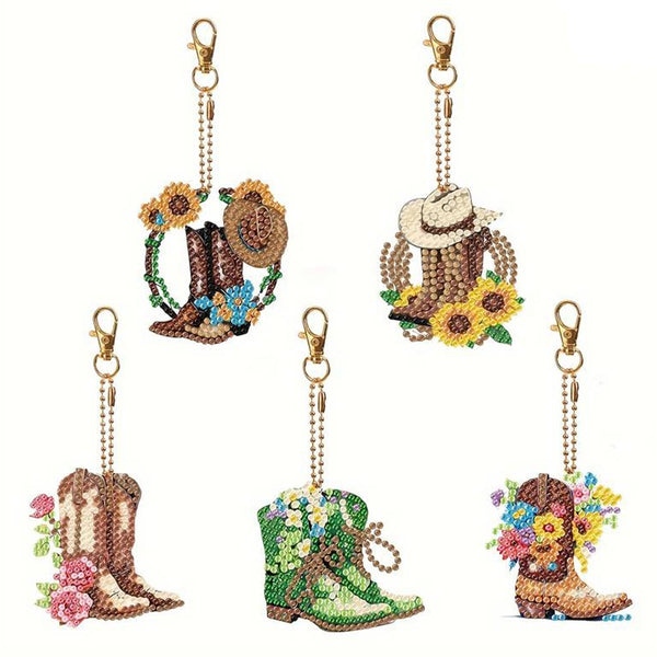 Diamond Painting Pendant Boot 5 Piece Set