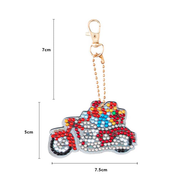 5D Diamond Painting Keychain Christmas 6 Pieces