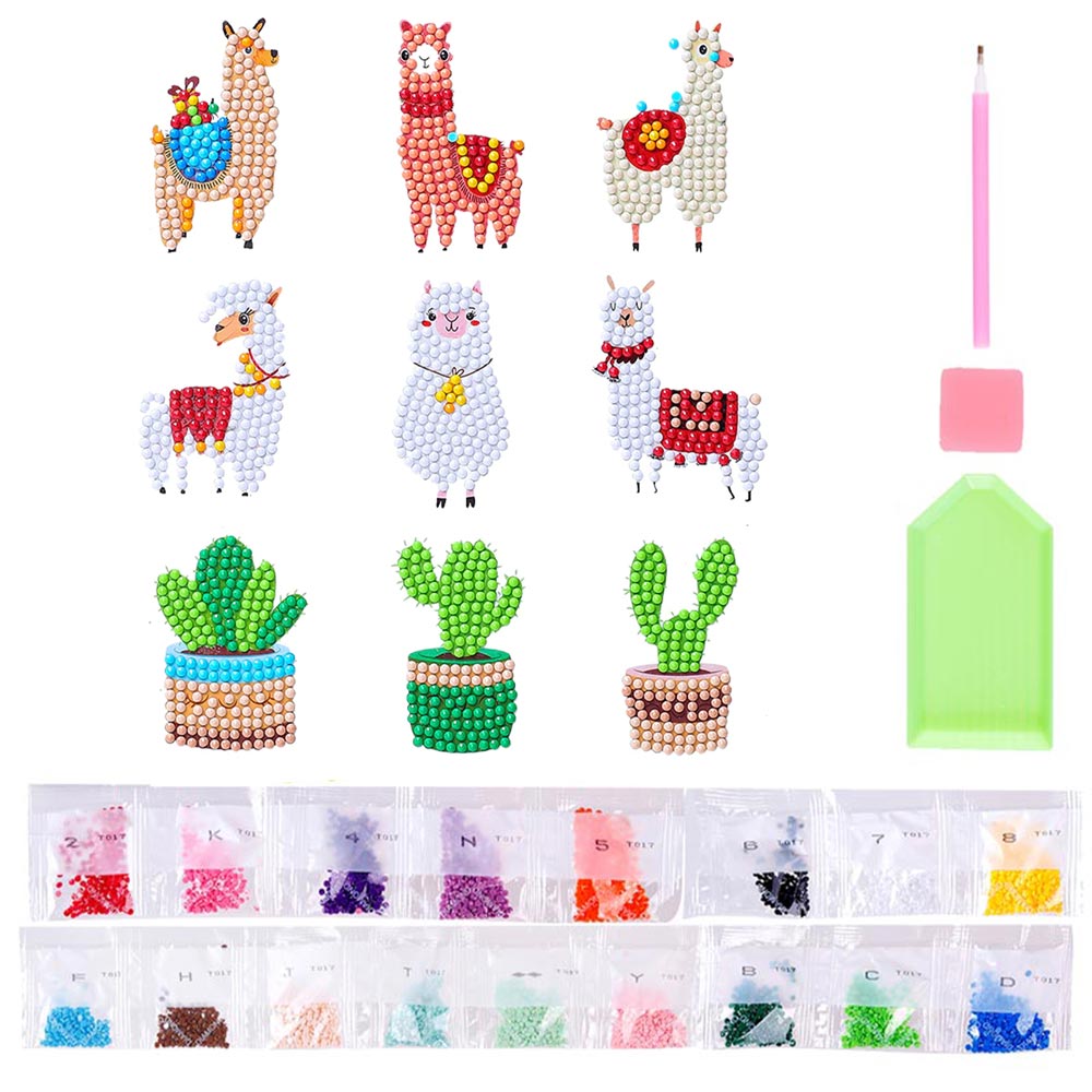 5D Diamond Painting Sticker Set Llamas