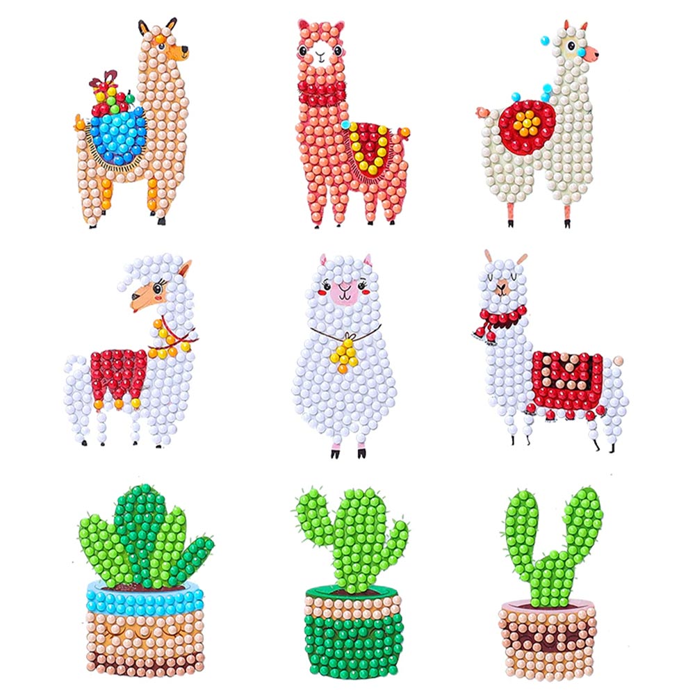5D Diamond Painting Sticker Set Llamas