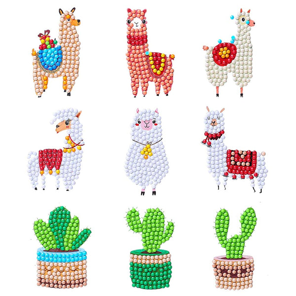 5D Diamond Painting Sticker Set Llamas