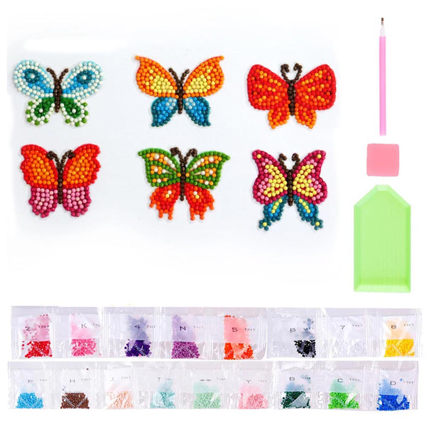 5D Diamond Painting Sticker Set Butterflies for Kids