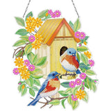 5D Diamond Painting Door Hanger - Double-Sided Birdhouse