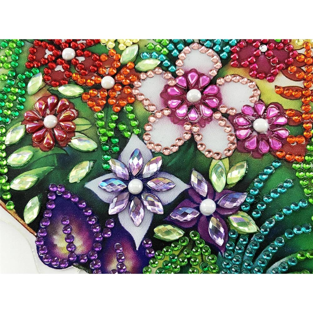 5D Diamond Painting Door Hanger Flamingos with LED and Pendant