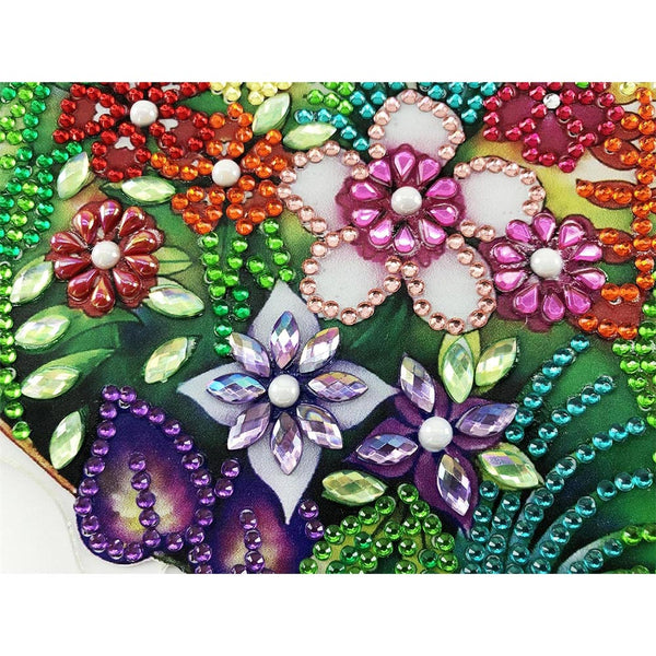 5D Diamond Painting Door Hanger Flamingos with LED and Pendant