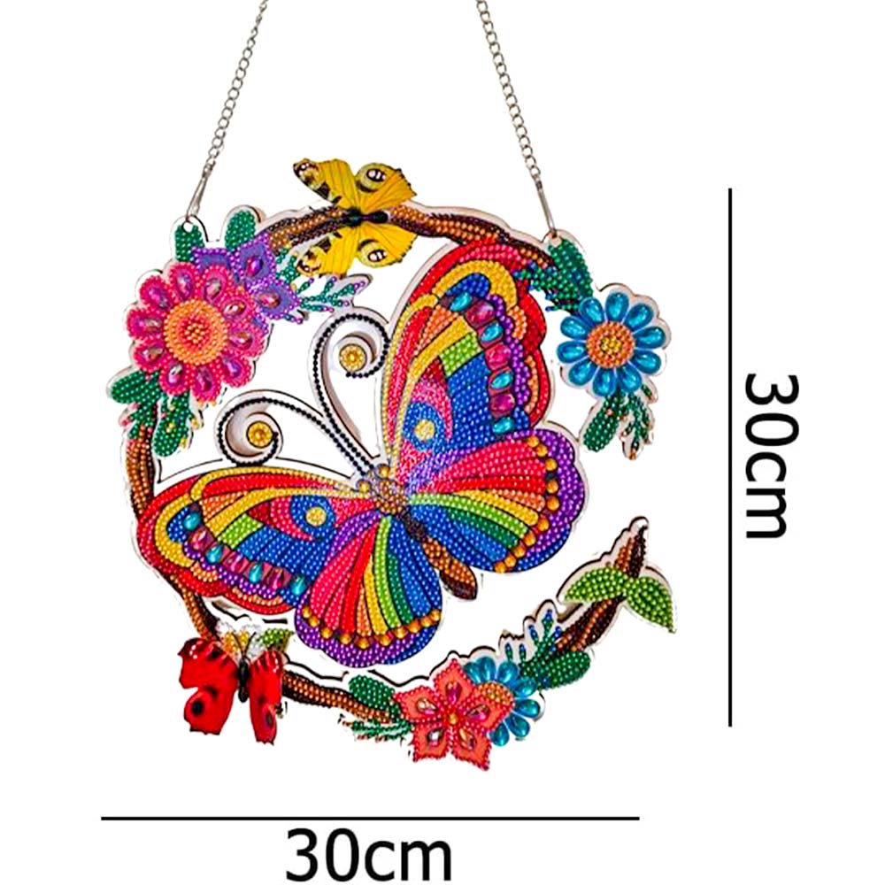 5D Diamond Art Door Hanger Butterfly