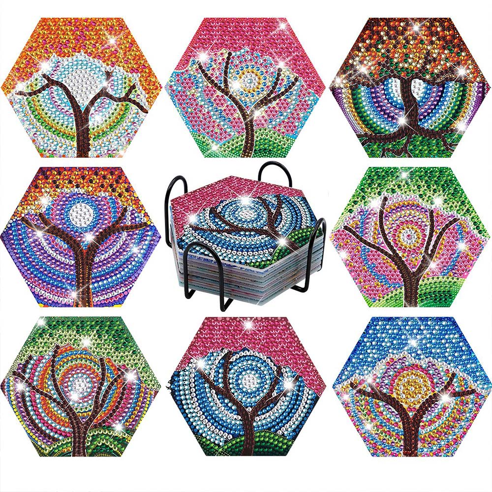 5D Diamond Painting Coaster Tree of Life
