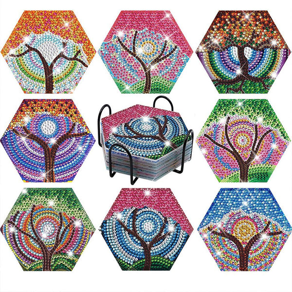 5D Diamond Painting Coaster Tree of Life