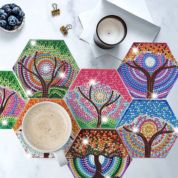 5D Diamond Painting Coaster Tree of Life