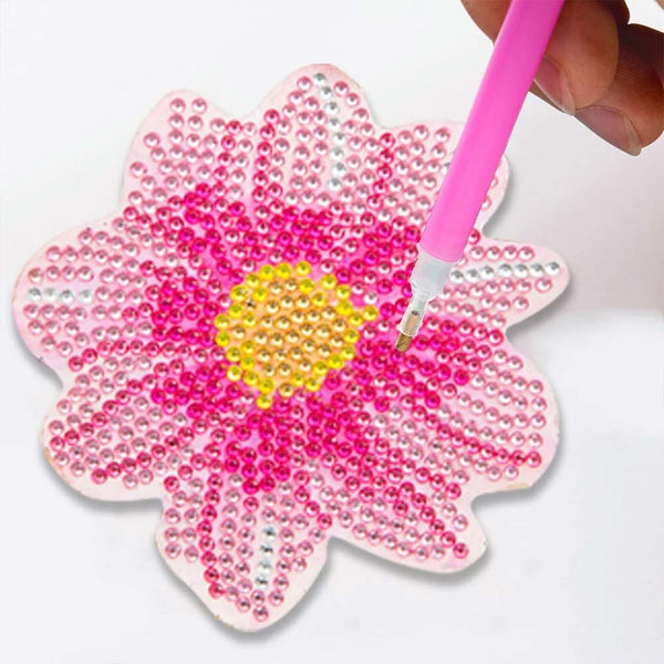 5D Diamond Painting Coaster Flowers