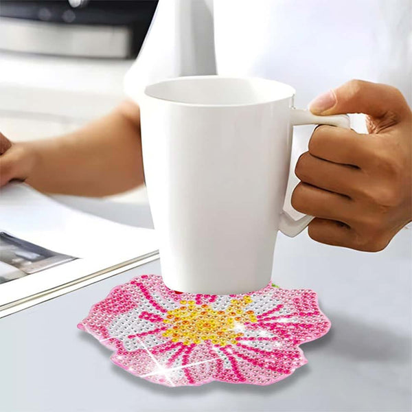 5D Diamond Painting Coaster Flowers