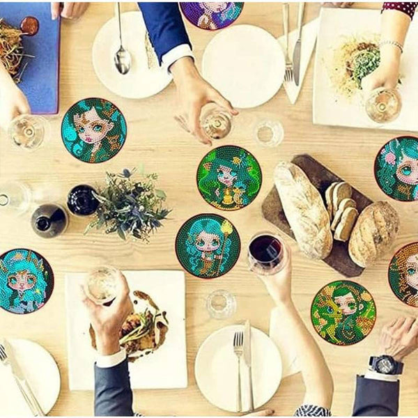 5D Diamond Painting Coaster Elves