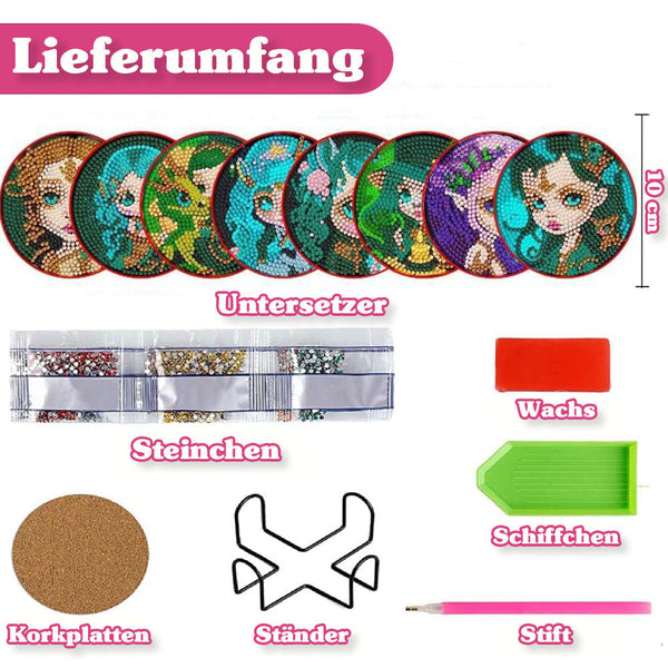 5D Diamond Painting Coaster Elves