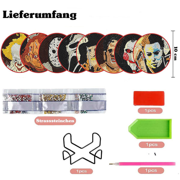 5D Diamond Painting Coaster Halloween
