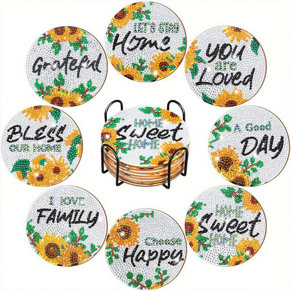 5D Diamond Painting Coaster Home Sweet Home