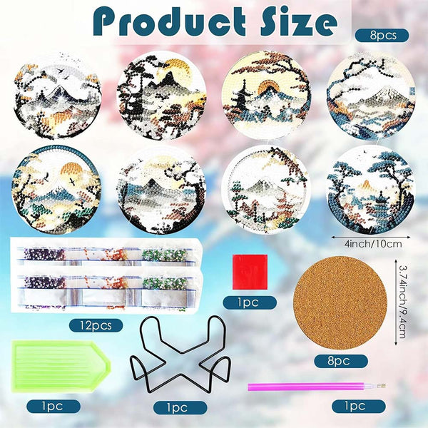5D Diamond Painting Coaster Landscape