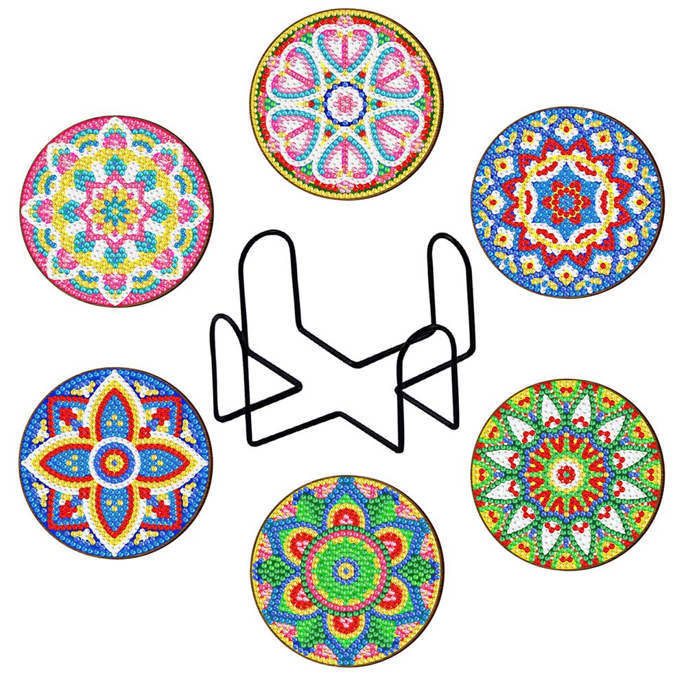 5D Diamond Painting Coaster Mandala design