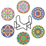 5D Diamond Painting Coaster Mandala design